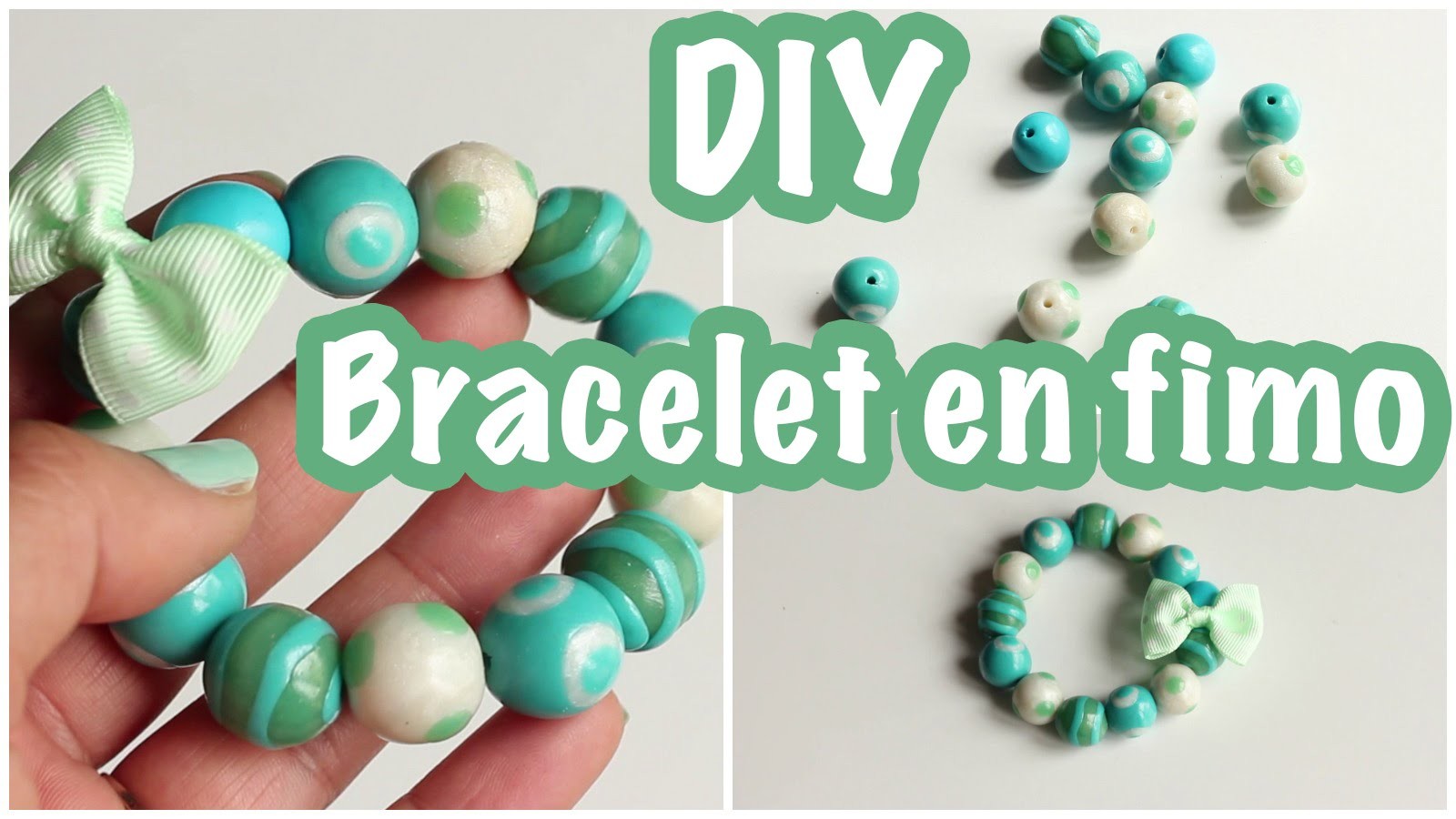 DIY # Bracelet en fimo - Idée fête des mères
