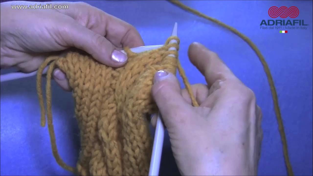 Adriafil tutorial: Right twisting cable. Torsade à droite