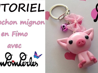 Tutoriel Fimo - Le cochon mignon avec Pimpomperles.fr. Polymer Clay Tutorial - Cute pig