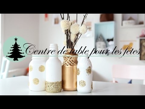 DIY de Noël - Centre de table pompons & paillettes - Ismérie Anglade