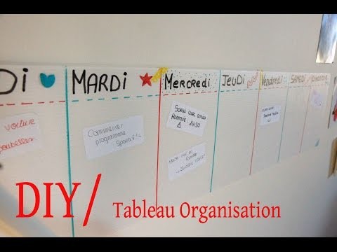 DIY n°1. Tableau organisation de la semaine ♡ LiveIn Beauty