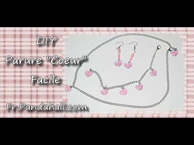 DIY Parure Bijoux "Cœur" - FR.Pandahall.com