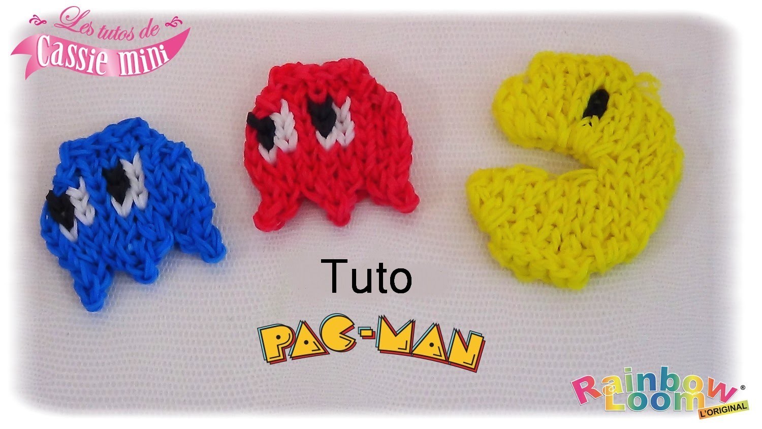 { Tuto }  Pac-Man en élastique Rainbow Loom