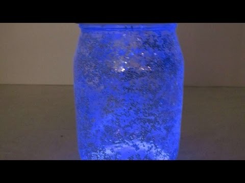 Bocal pailleté fluorescent  - DIY Arts créatifs - Guidecentral