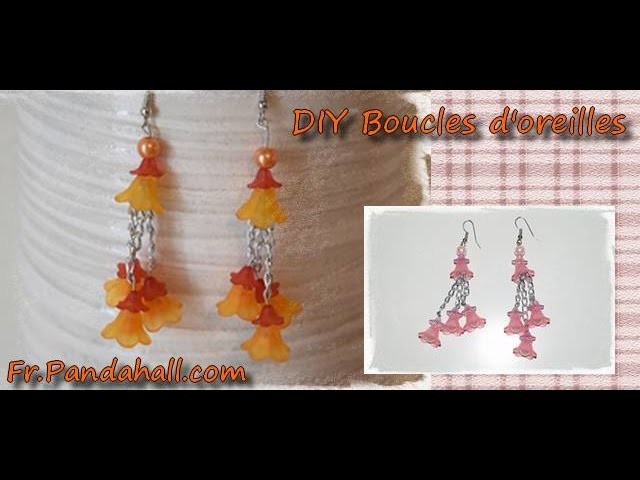 DIY Boucles d'oreilles "Fleurs" - Fr.Pandahall.com