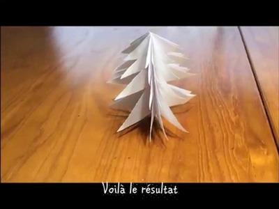 DIY décoration de noël | sapin en papier