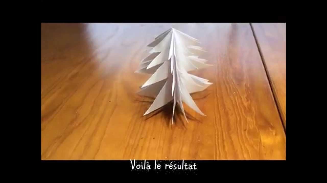 DIY décoration de noël | sapin en papier