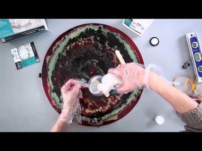 DIY Pébéo Résine Cristal - Recouvrir une table