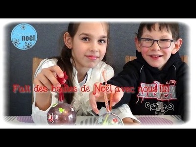 { DIY } Boules de Noël avec Cassie et Enzo