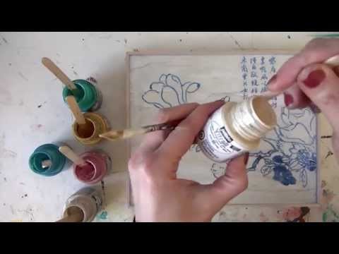 DIY Pébéo Vitrail - Cerisier japonais