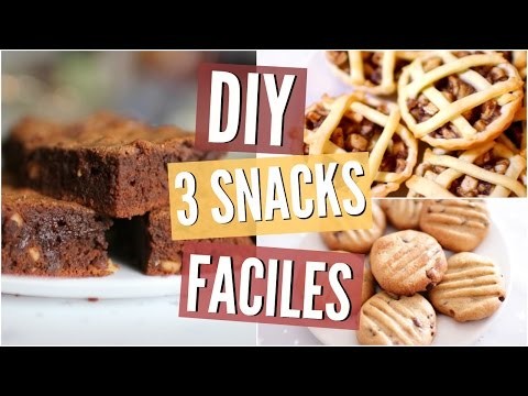 DIY Snacks | 3 Recettes FACILES !