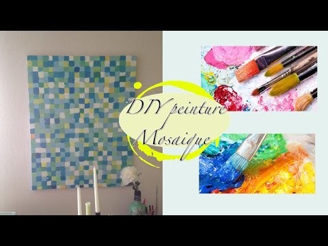 DIY décoration murale effet mosaïque facile