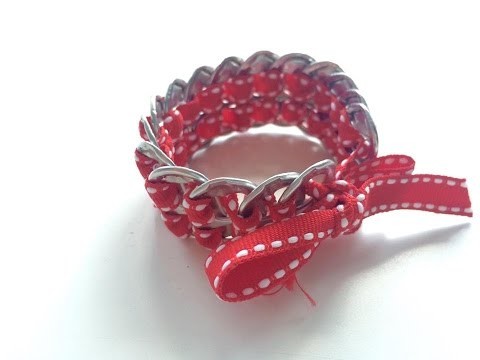 ☼ DIY ☼ ♡ Fabriquer un joli bracelet en capsules de canettes  ♡