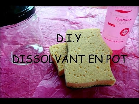 D I Y ＃2  - Dissolvant en pot -