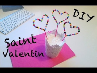 ♡ DIY Déco Saint Valentin avec des perles à repasser