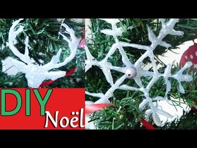 DIY : Décoration de Noël # 2 : Flocon de neige et tête de renne