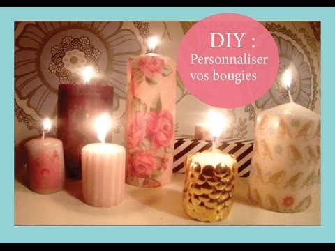 ✿ DIY idée déco : Personnaliser vos bougies ✿