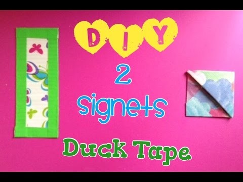DIY 2 signets fait avec du Duck Tape