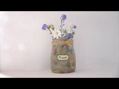 [ DIY  déco ] Petit pot fleuri { La plume turquoise }