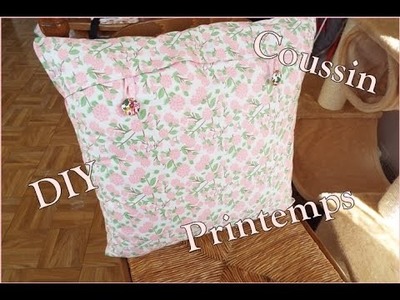 DIY ~ Petit coussin printemps