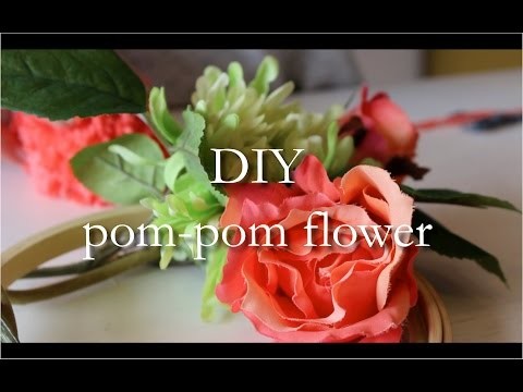 DIY Pom-pom flower