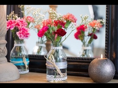 Bricolage facile : DIY Vase champêtre centre de table