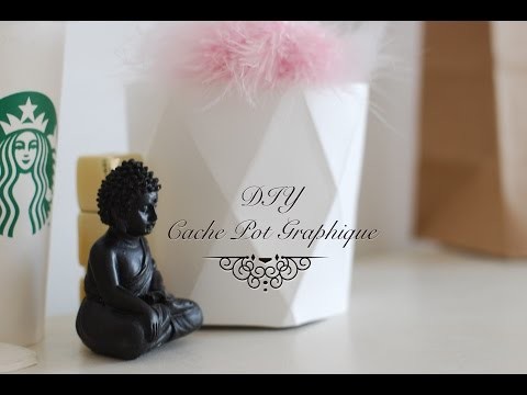 DIY - Cache pot graphique ! by Poholine