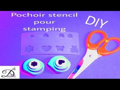 DIY Pochoir stencil pour stamping