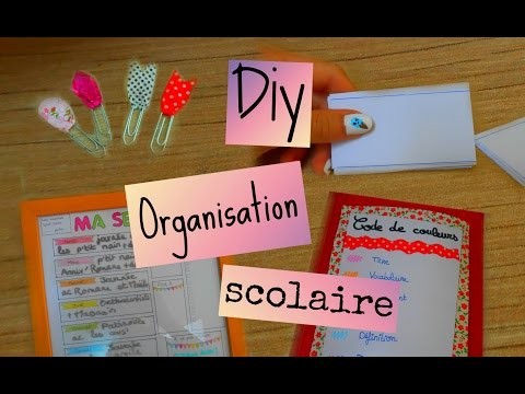 Back to school : DIY + conseils mon organisation scolaire