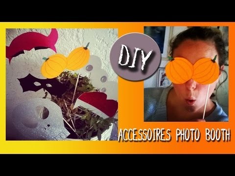 DIY : Accessoires pour photobooth (photomaton) d'Halloween, décoration