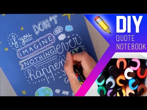 DIY Quote Notebook - Flocoquelicot