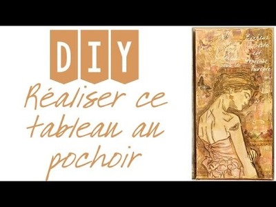 DIY TABLEAU AU POCHOIR