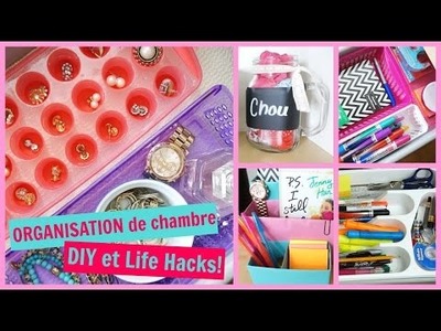 ORGANISATION de chambre | DIY & Life Hacks!