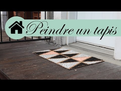 DIY Décoration - Comment peindre un tapis - Ismérie Anglade