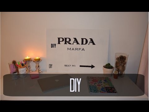 【 DIY N°1 】Tableau Prada Marfa & Pot en marbre