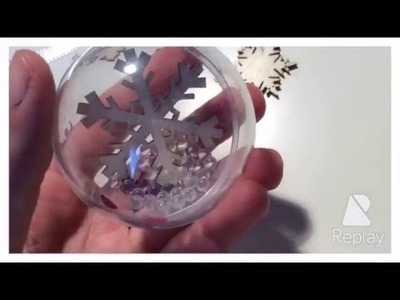 Diy  boule de noël facile et rapide 2015