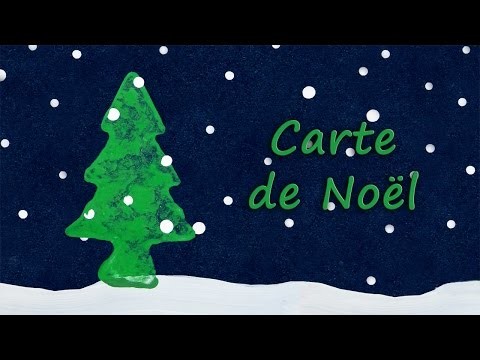 DIY Carte de Noël: Sapin dans la neige