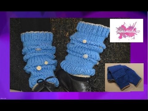 DIY. Comment tricoter des guetres. How to knit leggings.