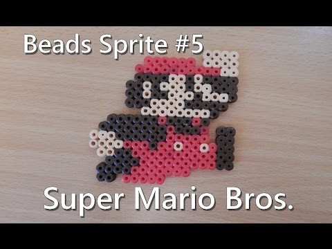 Pixel Art Perler Bead Sprite : Super Mario Bros. (DIY)