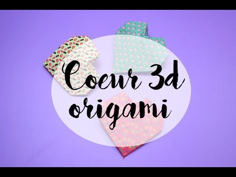 [TUTO] Coeur 3D origami - Saint Valentin DIY