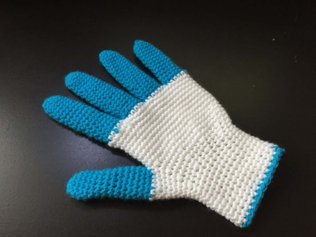 Tuto gants facile au crochet spécial gaucher