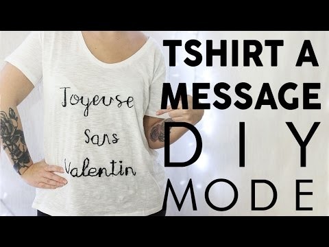 DIY: Customise ton tee-shirt à message personnalisé (spéciale Saint-Valentin)