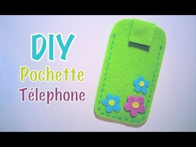 DIY Pochette téléphone portable avec feutrine