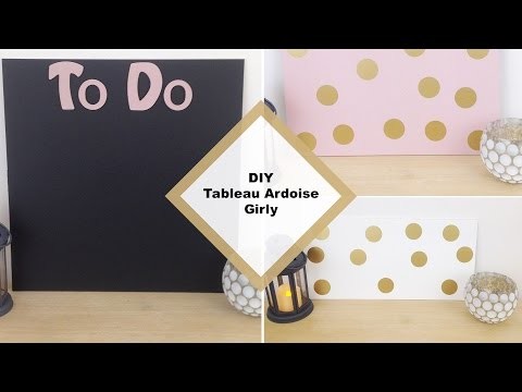 DIY TABLEAU ARDOISE GIRLY - Paperboard girly