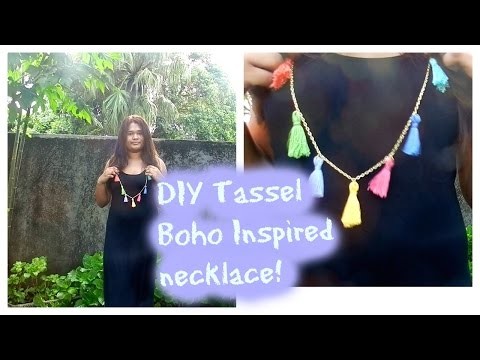 DIY Tassel Necklace BOHO Inspired! Marie-Kate's