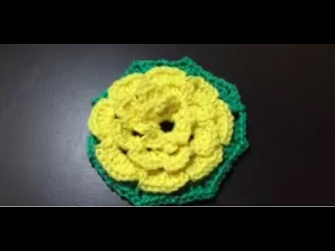 Tuto fleure Hexagone au crochet spéciale gauchères