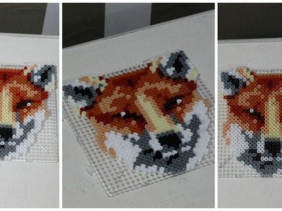 [ DIY ] Fox hama beads. Renard en perles à repasser. Perles Hama