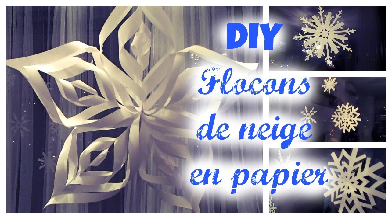 DIY de Noël ❄ || Des Flocons de neige en papier