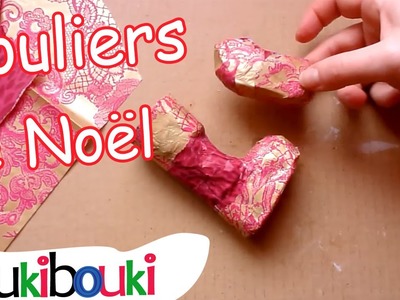 DIY Noël : des minis Souliers de Noël en papier mâché - annonce