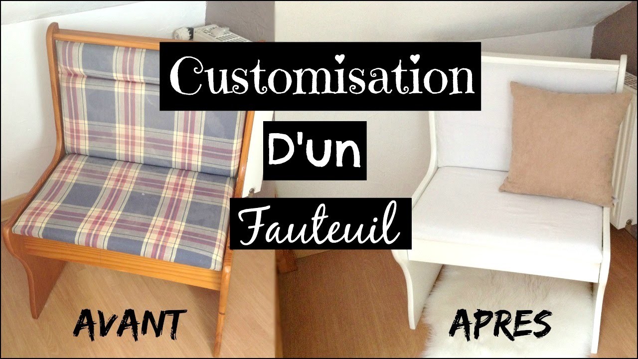 CUSTOMISER UN FAUTEUIL - Customisation de meuble DIY